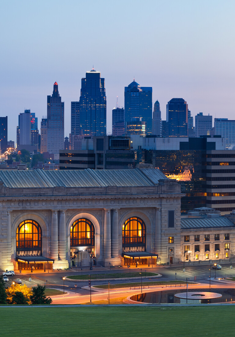 Kansas City skyline panorama.